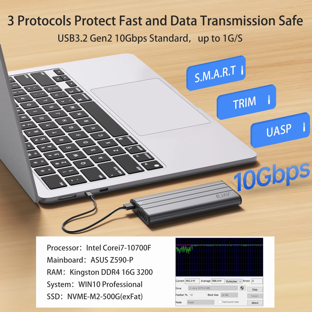 EJAY 10Gbps M.2 NVMe SSD Kutus - 8Tb M2 Nvme Ssd incelemesi ve fiyatı