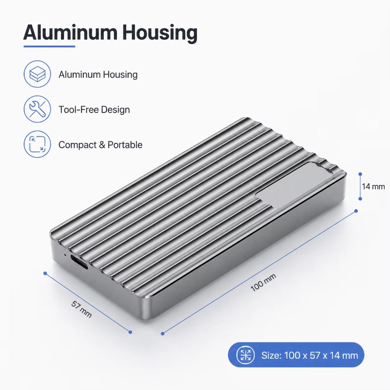 Alüminyum M.2 NVMe SSD Kutusu  - Usb4 40Gbps External Ssd 8Tb incelemesi ve fiyatı